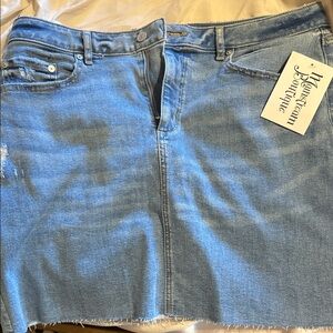 Blue Denim Skirt by Hangertown Boutique